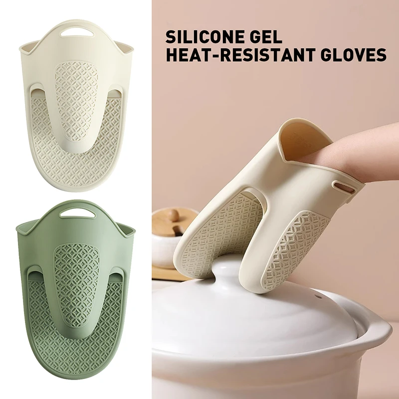 

BOLTIFY Hand Clip Kitchen Heat Insulation Gloves Household Oven Baking Tool Anti-scald Thickened Silicone Material