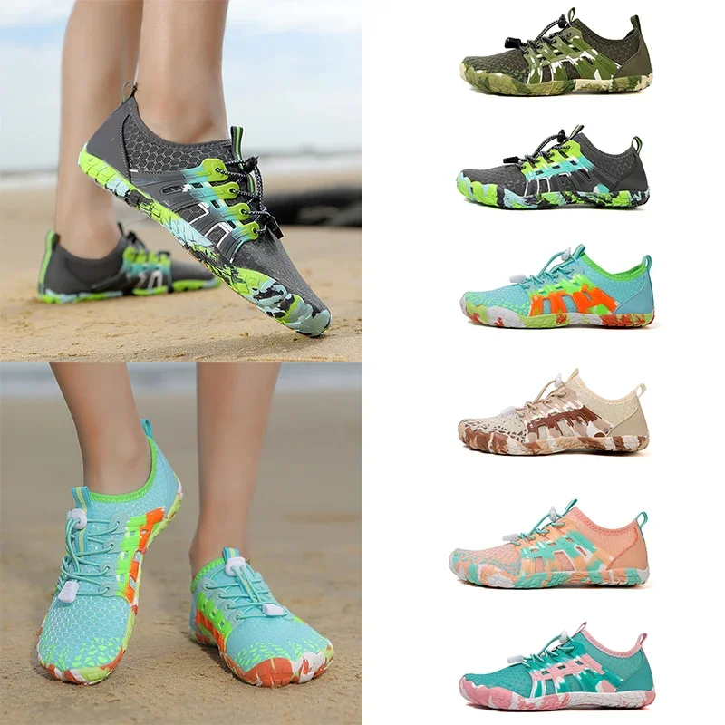 

New Quick Dry Upstream Aqua Shoes Unisex Swimming Beach Shoes Non-Slip Gym Sport Sneakers Trekking Wading Water Shoes 35-46#