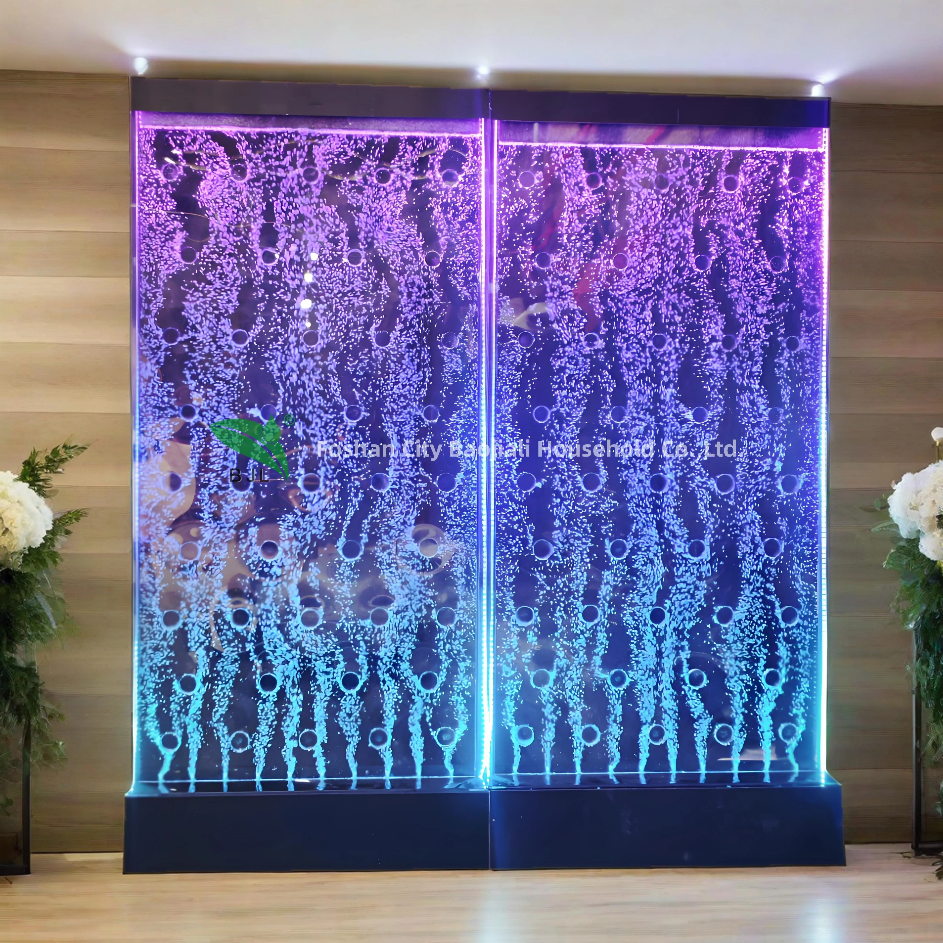 Personalizzazione. Nuovo design Interni Bar Mobili Divisorio Multi colore Led Acrilico Pannello a bolle d'acqua da parete