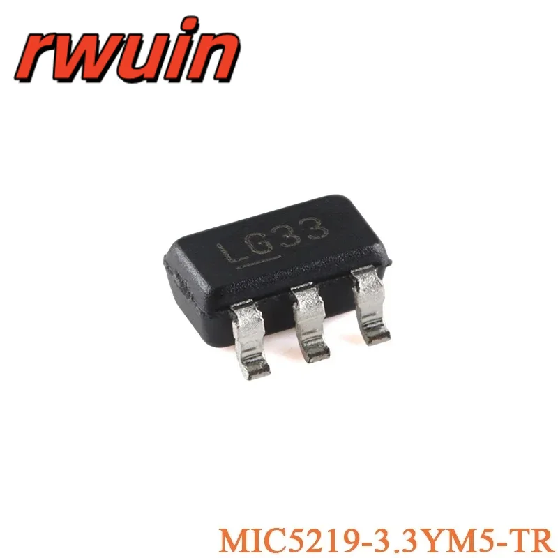 5Pcs MIC5504-3.3YM5 MIC5504-1.8YM5 MIC5219YM5 MIC5219-5.0YM5 MIC5219-3.3YM5 MIC5225 -TR SOT-23-5 MIC5330-SSYML-TR MLF-8 LDO Chip