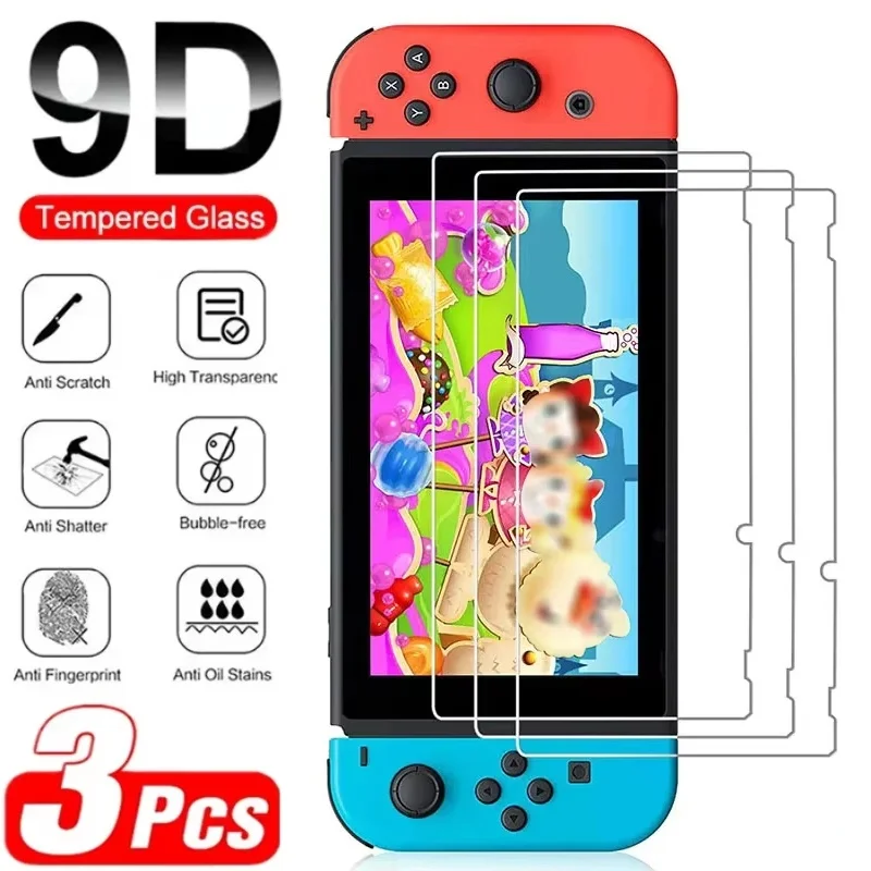 1-3pcs Anti-Scratch Tempered Glass Screen Protector For Nintendo Switch NS OLED Screen Protector For Switch Lite Protective Film