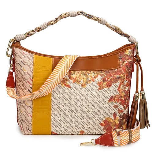 Imagen 2 del producto CHCH bolso de mano para mujer 2025, nuevo diseño de empalme, bolso de hombro de doble uso, bolso de viaje de gran capacidad para mujer