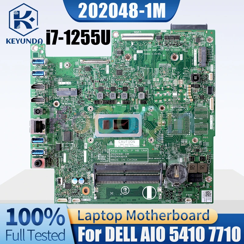 202048 -1M para placa base DELL AIO 5410 7710 202048 -1M CN-0HWRJW 0HWRJW Core SRLFP i7-1255U Placa base todo en uno probada