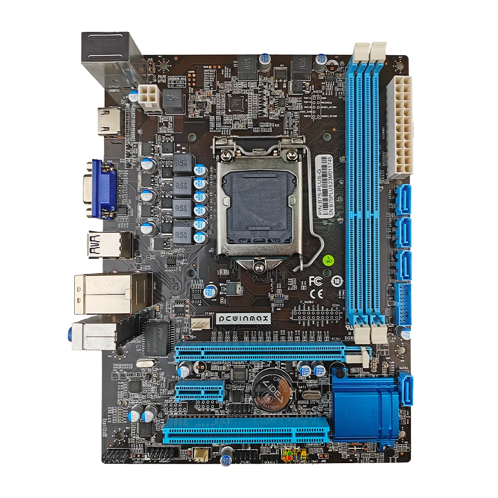 PCWINMAX B75 LGA 1155 Motherboard Supports 2rd 3nd i7 i5 i3 Processors Micro ATX Gaming Motherboard for Desktop