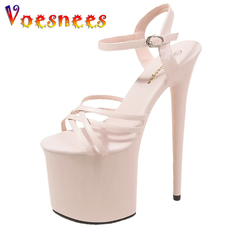 

Hot Sales 2023 Summer Style Sexy 17 20CM Women Sandals Platform High Heels Open Toe Buckles Nightclub Party Shoea Big Size 43