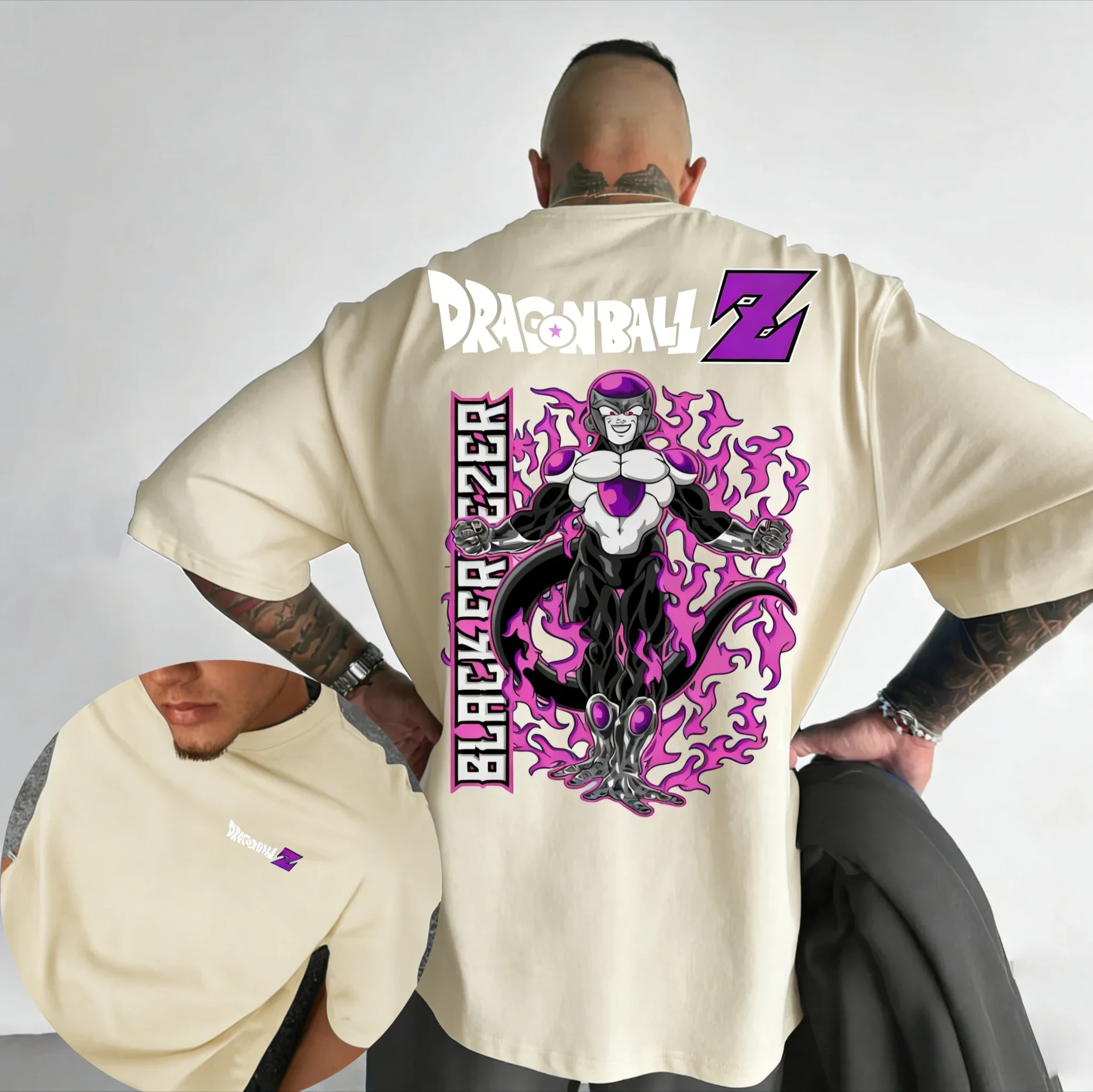 Camiseta de Verano Unisex de Algodón Dragon Ball 2026, Nueva Camiseta con Estampado de Anime de Freezer, Estilo Hip-hop, Holgada, Informal, para Padres e Hijos, de Manga Corta