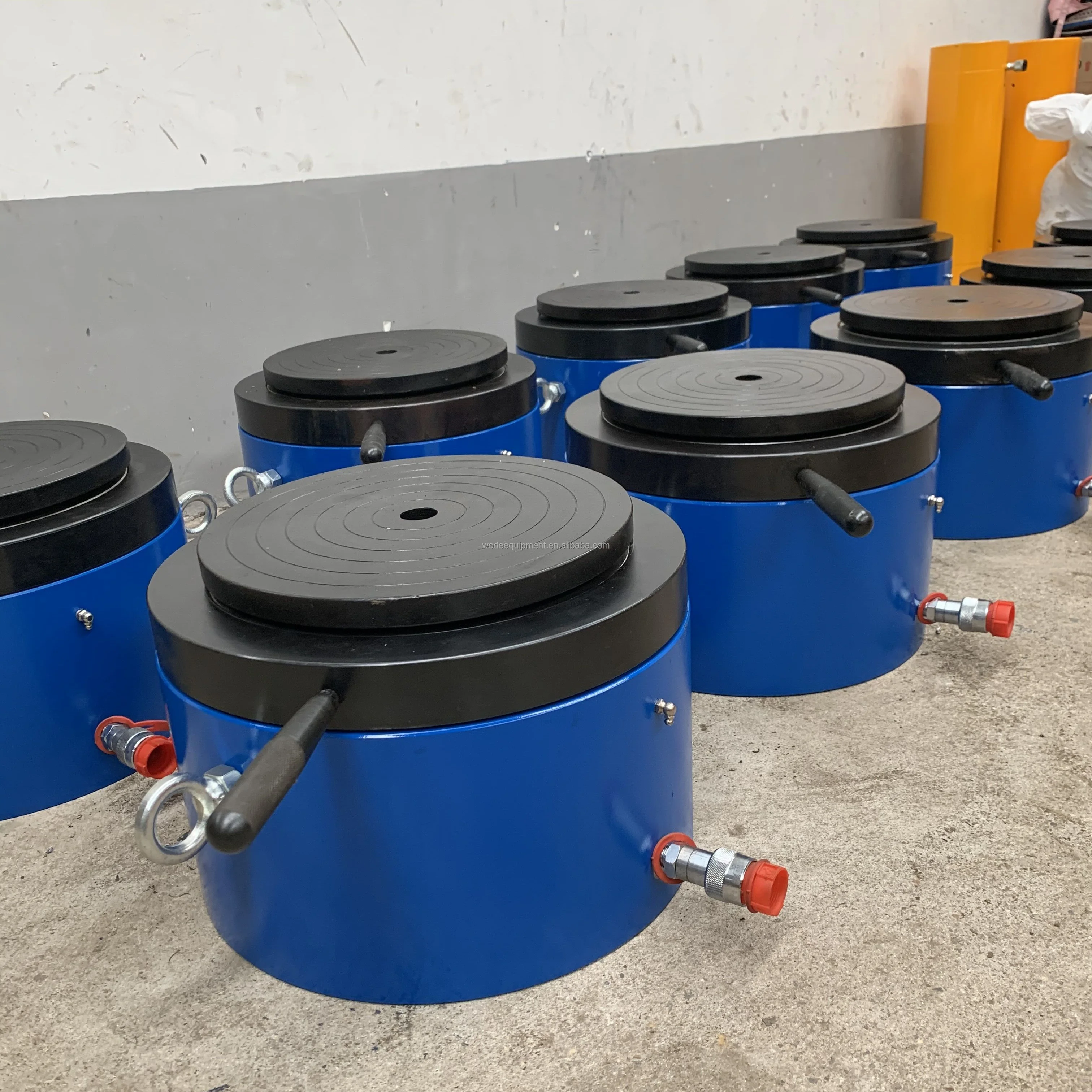 For Single Acting Low Height Adjustable Steel Hydraulic Synchronous Lifting Jack System Low Height Lock Nut Hydraulic Cylinder