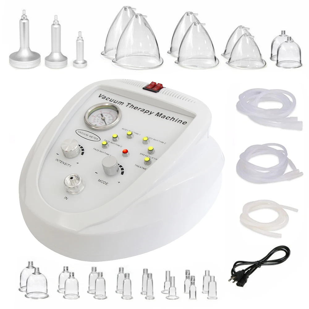 

New Vacuum Massage Therapy Machine Lymphatic Drainage, Breast Chest Massager Enlargement Enhancement & Butt Lifting Body Shaping