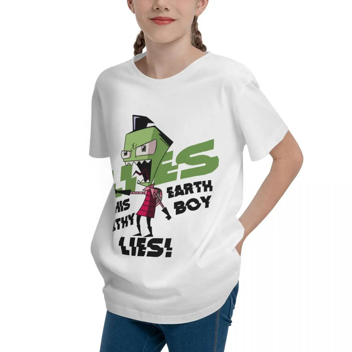 Adolescents Basic Short Sleeve T-Shirt Lies This Filthy Earth Boy Lies Essential FreshHigh quality Top tee Unique Geeky Teeanger