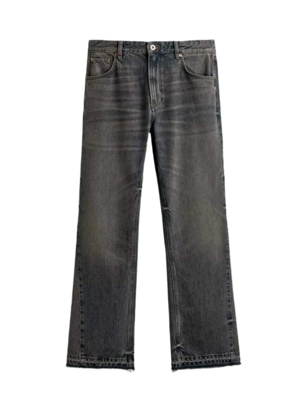

Withered American Washed Vintage Jeans Men's Autumn High Street Straight Leg Trendy Brand Pants