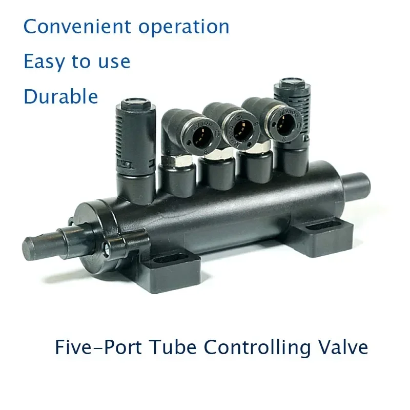 Five-Port Tube Controlling Valve for Tyre Changer Machine Foot Pedal Cylinder Switch