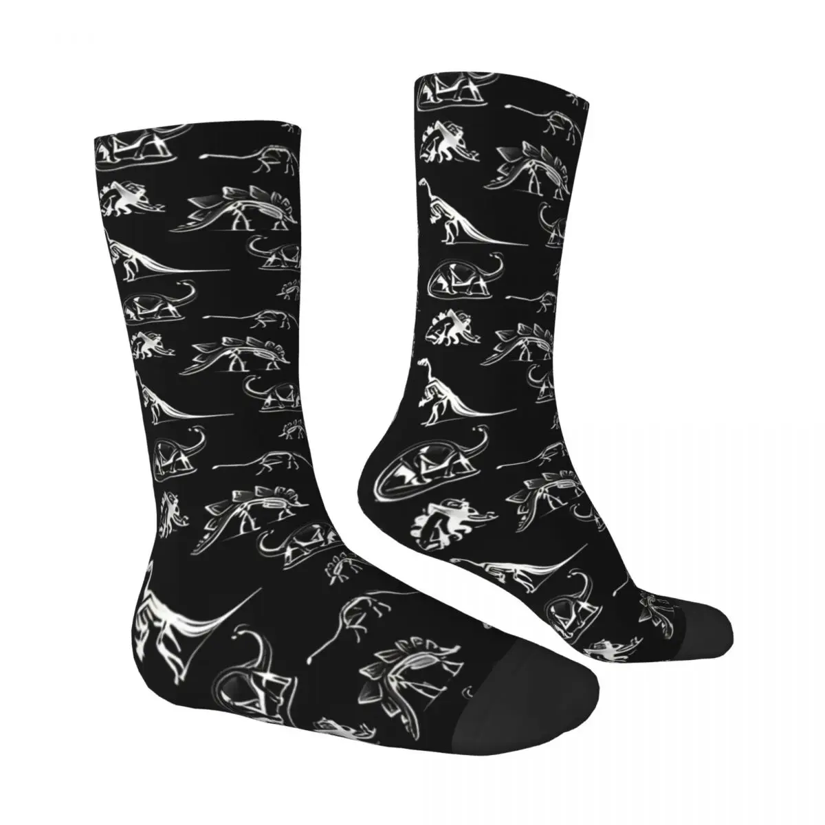 Dinosaurs And Skeletons X-Rays Socks Funny Stockings Winter Anti Skid Unisex Men Socks Quality Design Outdoor Sports Socks