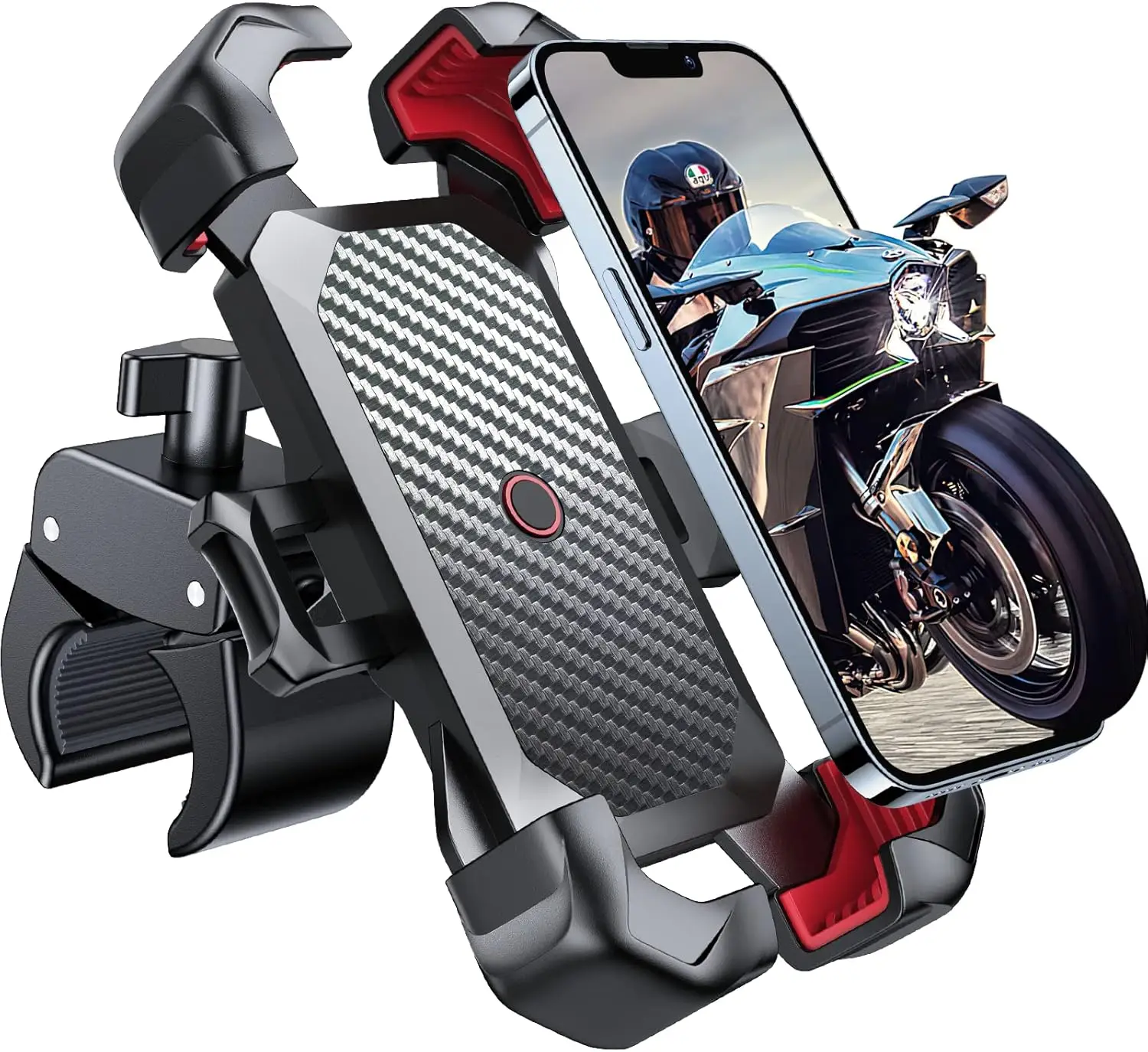 

JOYROOM Motorcycle Phone Mount, [1s Auto Lock][100mph Military Anti-Shake] Bike Phone Holder for Bicycle