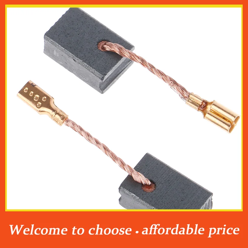 

。10Pcs coppery & black Copper Motor Carbon Brushes Kit For Angle Grinder 6*8.5*13.5mm*