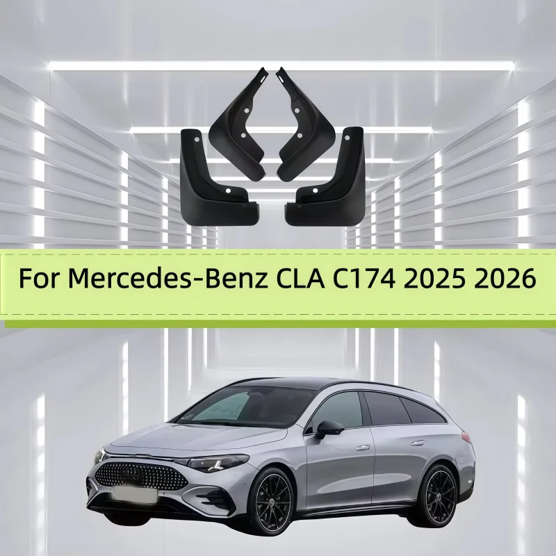 

Car Fenders For Mercedes-Benz CLA C174 2025 2026 Mudguards Splash Guards Wheels Protection Protector MudFlaps Auto Accessories