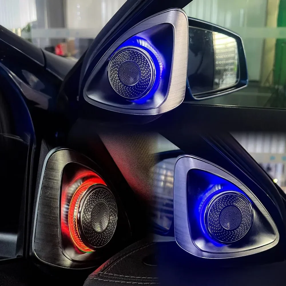 CLA W117 GLA X156 64 Colors 4D Rotating Tweeter Speaker Rear Air Vent LED Ambient Light for Mercedes Benz GLA-class 2013-2019