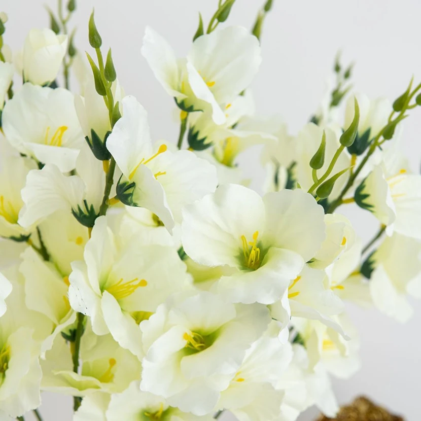 

2PC Artificial Flowers Moth Orchid Wedding Home Room Festival Decor Accessories Diy Gift Bridal Bouquet Outdoor Bonsai Scrapbook