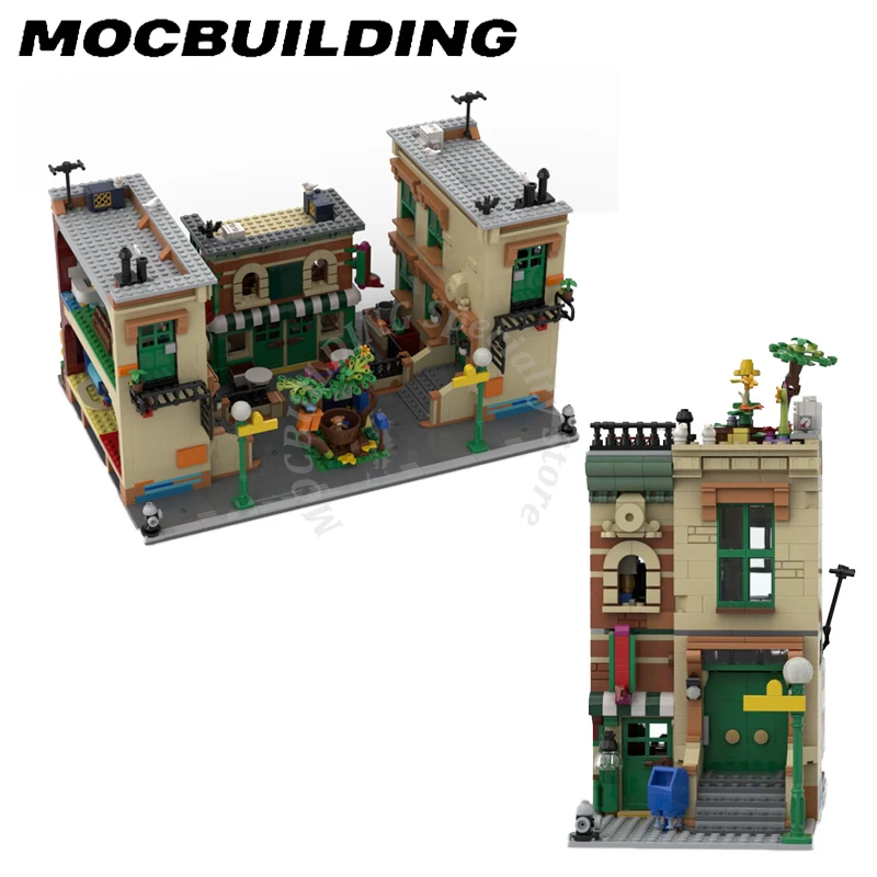 

City Street Buildings Model Display MOC Building Blocks Bricks Construction Toys Gifts Christmas