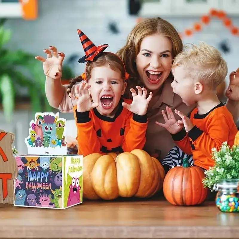 

Halloween Money Box For Cash Pull Paper Halloween Money Box With Transparent Bags Creative Halloween Party Decor Decorative Cash