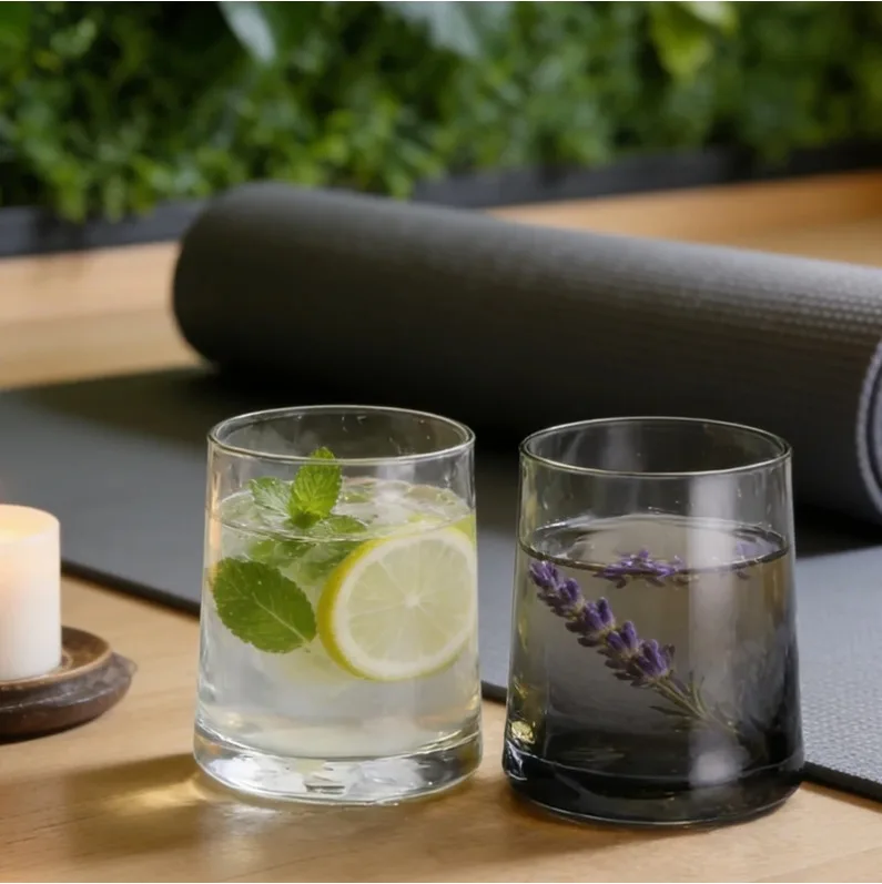 

250ml Nordic Whiskey Glass Drinking Cup Household Drinkware Juice Iced Coffee Beverage Mugs Beer Foreign Wine Cocktail Glasses
