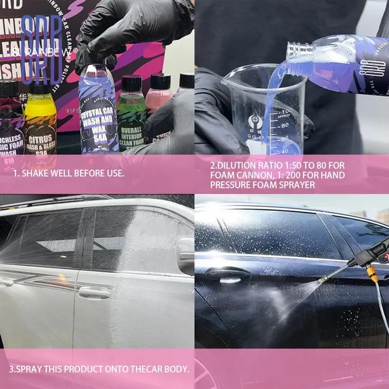 Car Wash Liquid Water Activated Car Wax Coating Renewal Agent 100ml Hydrophobic Coating High Protection Coating Agent For Car