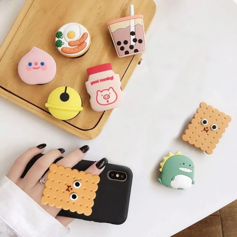 Cute ABS Mobile Phone Holder Cartoon Universal Phone Accessories Foldable Phone Holder Stand
