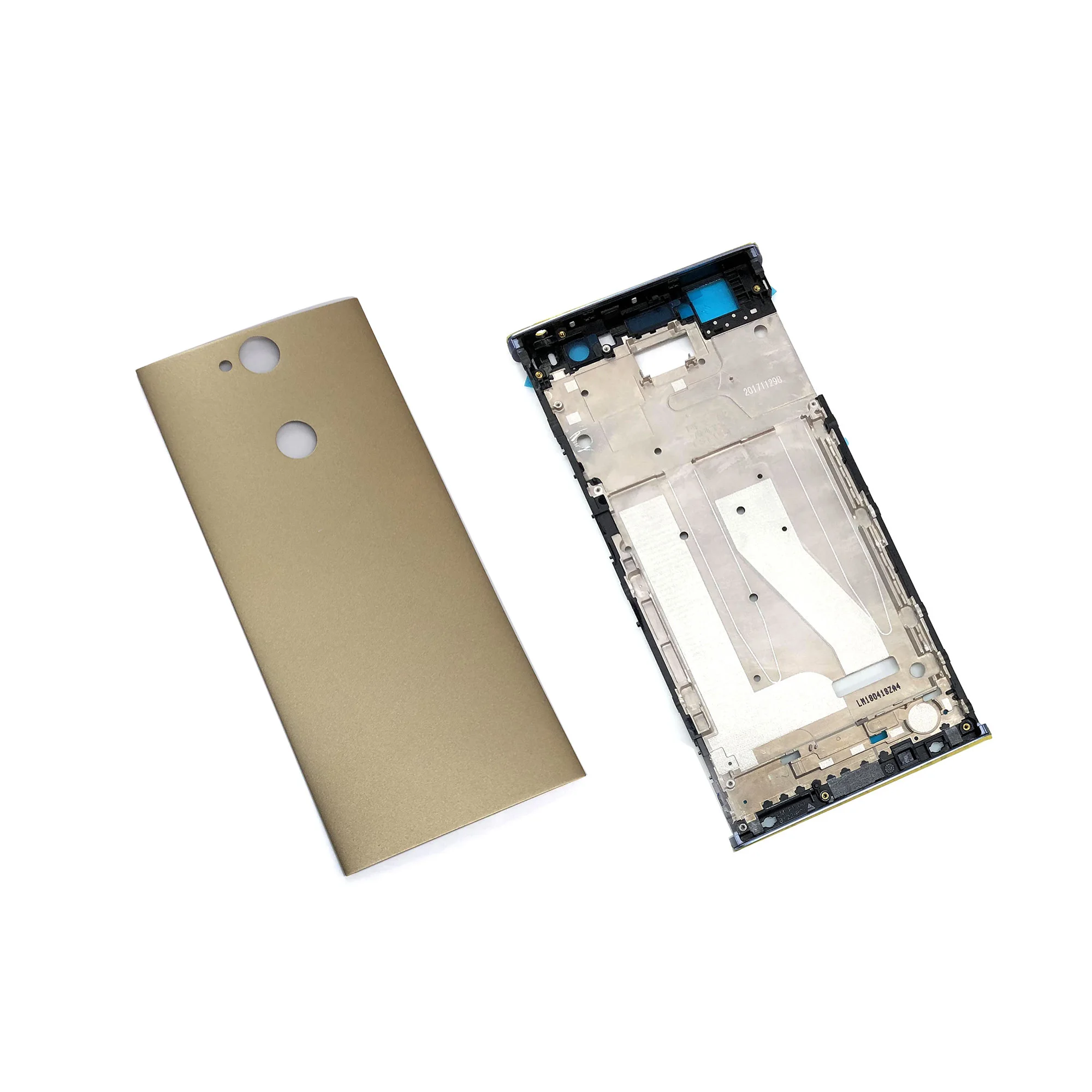 For Sony Xperia XA2 Ultra XA2U H4233 H4213 Rear Cover Housing Middle Frame Parts Battery Back Door Case Cover Repair Parts