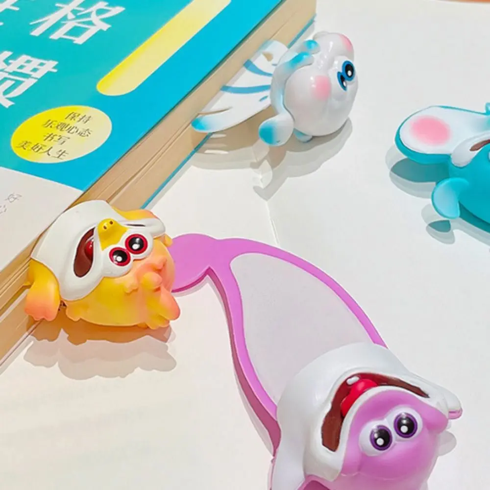 Manta Ray Marine Organism Bookmark Dolphin PVC 3D Cartoon Book Marker Multifunctional Sea Horse Squashed Jellyfish Bookmark