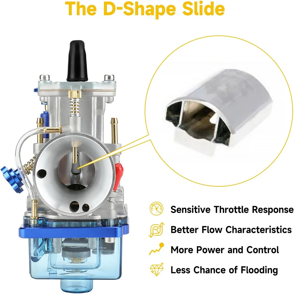

Карбюратор PWK 24 мм, мотоциклетный гоночный с впускным коллектором, подходит для 2T 4T, двигатель, скутер, мотоцикл, квадроцикл, пит-байк, 212cc, карбюратор