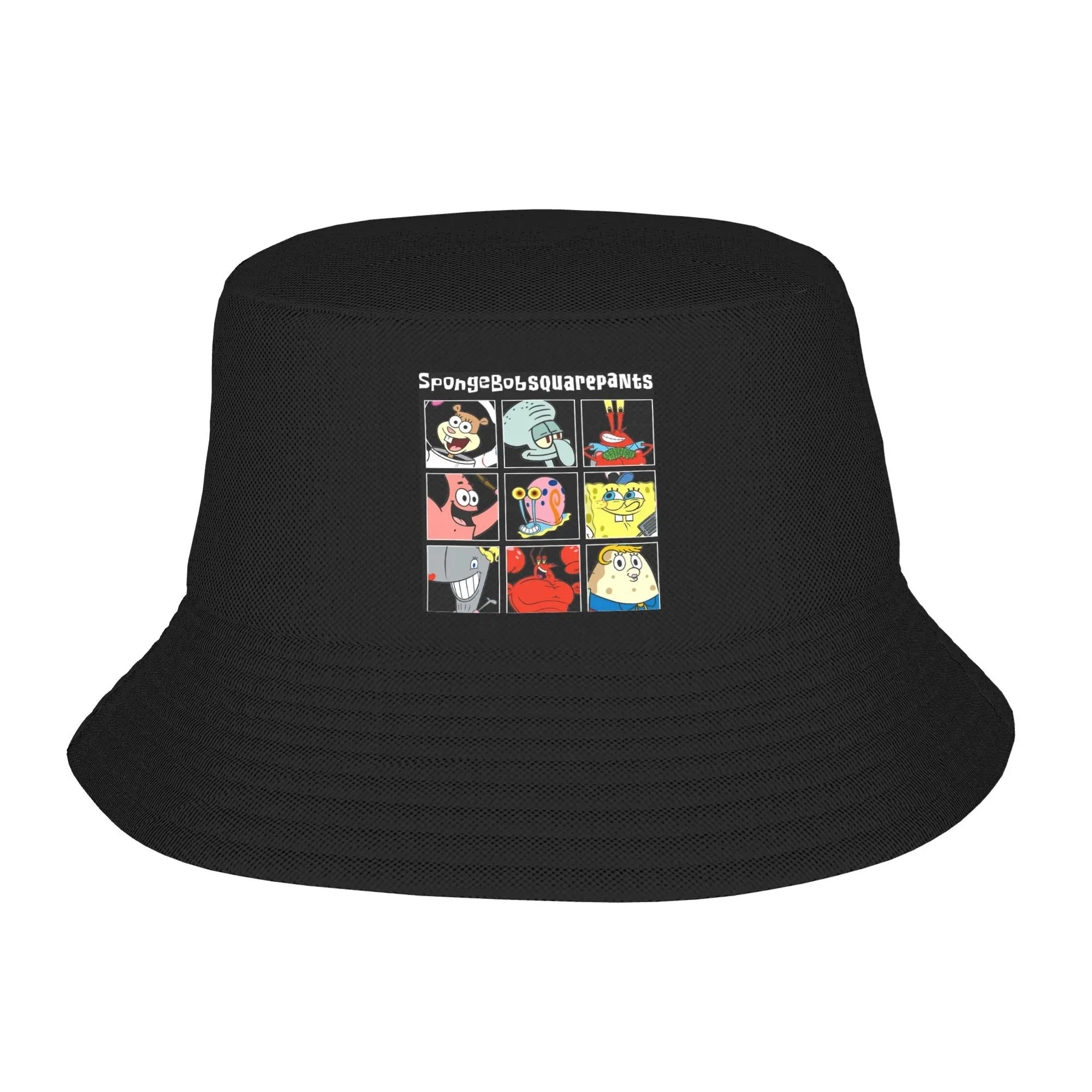 Spongebobs Bucket Hat For Unisex patrick star Fisherman Hats Fashion Beach Travel Caps Personality Outdoor Graphic Sun Hats