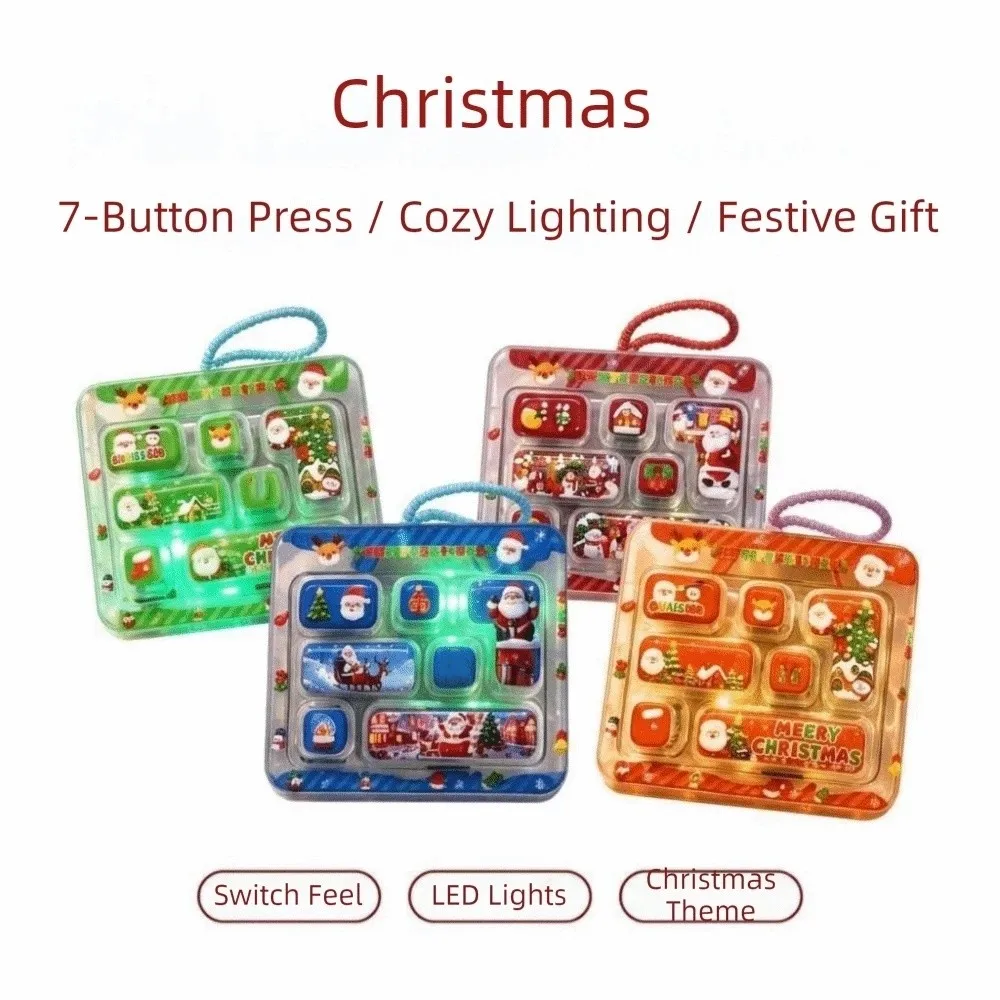 17-Key Decompression Button Transparent Dual-Tone Simulation Keyboard Mini Keyboard Pendant With lights Cute Design