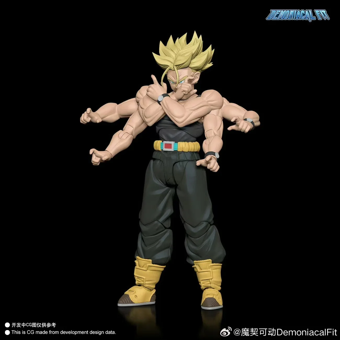 Dragon Ball Demoniacal Fit Shf Figura de Ação Anime, Super Saiyajin, Torankusu, Escultura de Várias Cabeças, Presente de Brinquedo Infantil, Novo