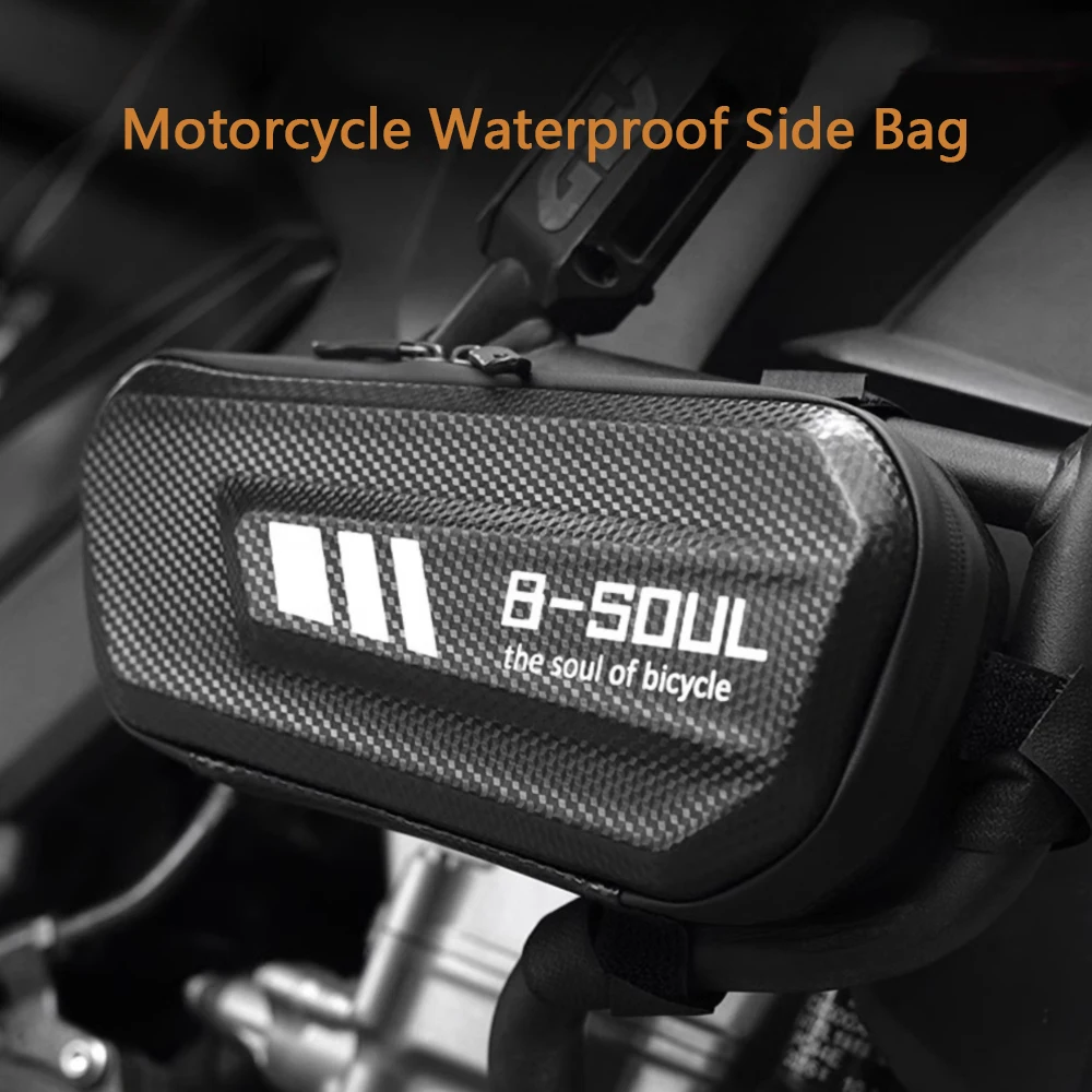 

Moto Bag Hard Shell Triangle Frame Bag Motorcycle Accessories Side Bag- Waterproof Front Tube Storage Bag with Compartment