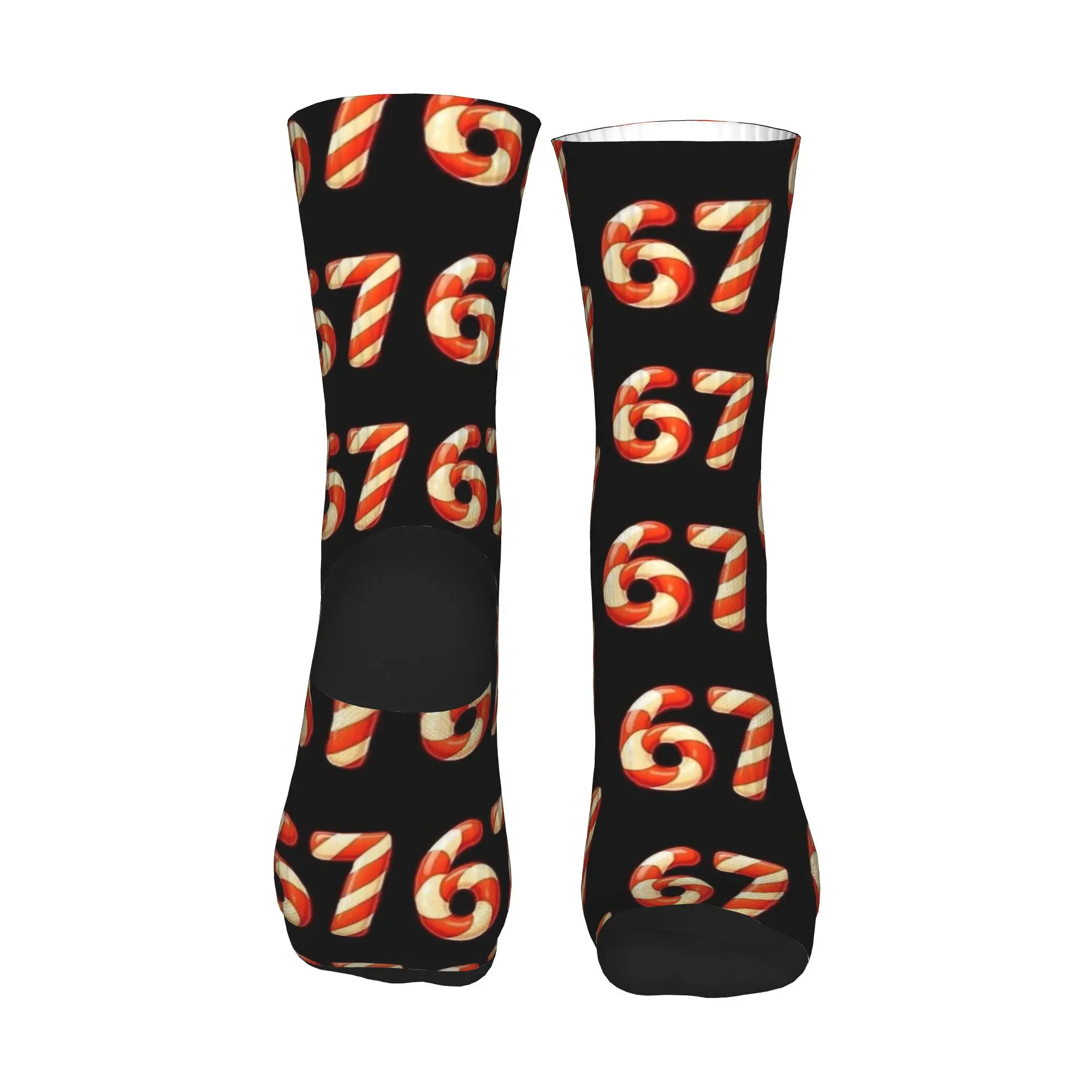 Kaos Kaki Natal Lucu Meme Skeleton Hand 67, Kaos Kaki Musim Gugur, Kaos Kaki Gothic Pria, Kaos Kaki Grafis Skateboard Anti Slip