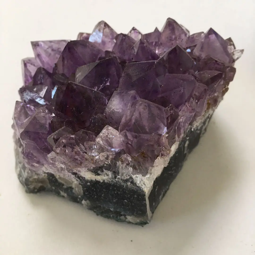 Natural Uruguayan Amethyst Cluster Mineral Specimen Deep Violet Quartz Amethyst Block Irregular Stone For Home Decoration