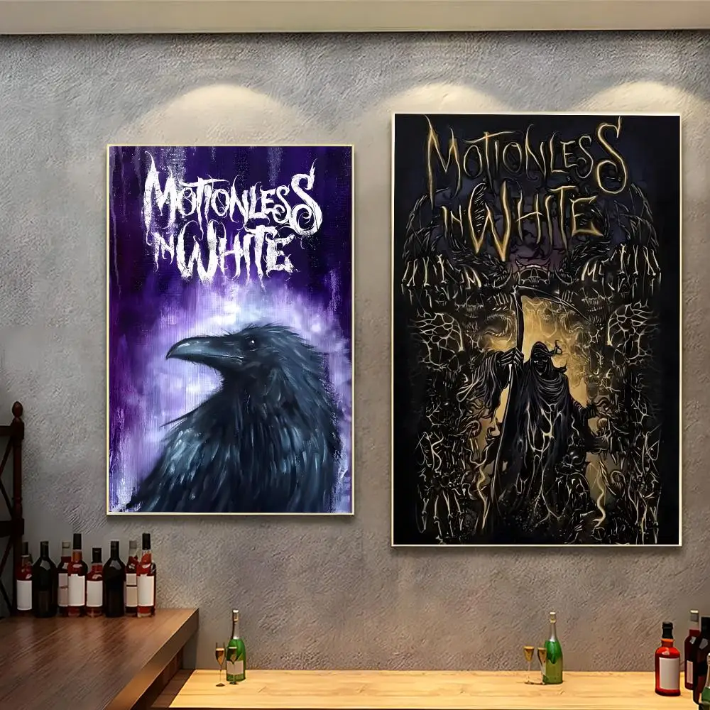 band metal M‑Motionless In White Poster Modern Indoor Wall Decor & Aesthetic Home Space Design