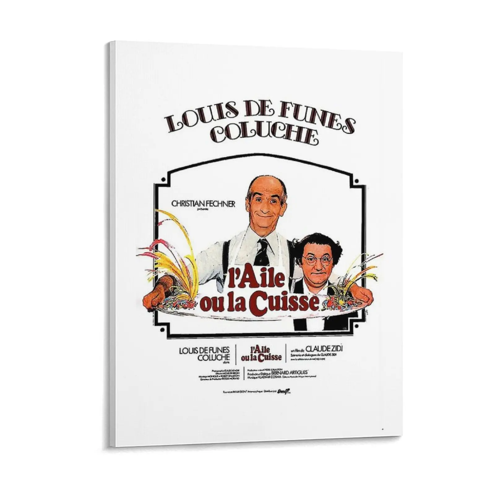 Birthday Gifts Cuisse The Wing Or The Thigh 1976 Classic Louis De Funes Comedy Movie Canvas Painting Framed Wall Paintings