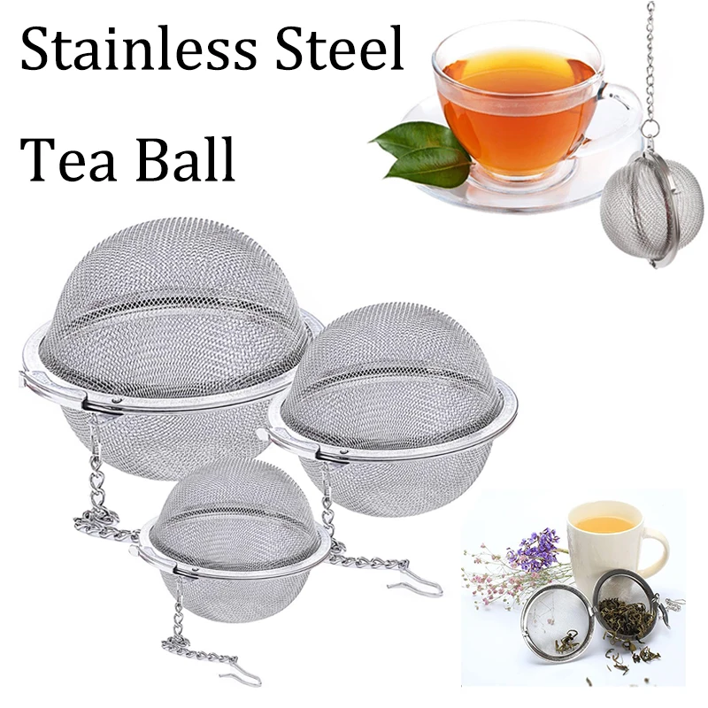 1/3/5 Uds infusor de té de malla de acero inoxidable coladores de té coladores de té filtros coladores para té suelto especias de hierbas