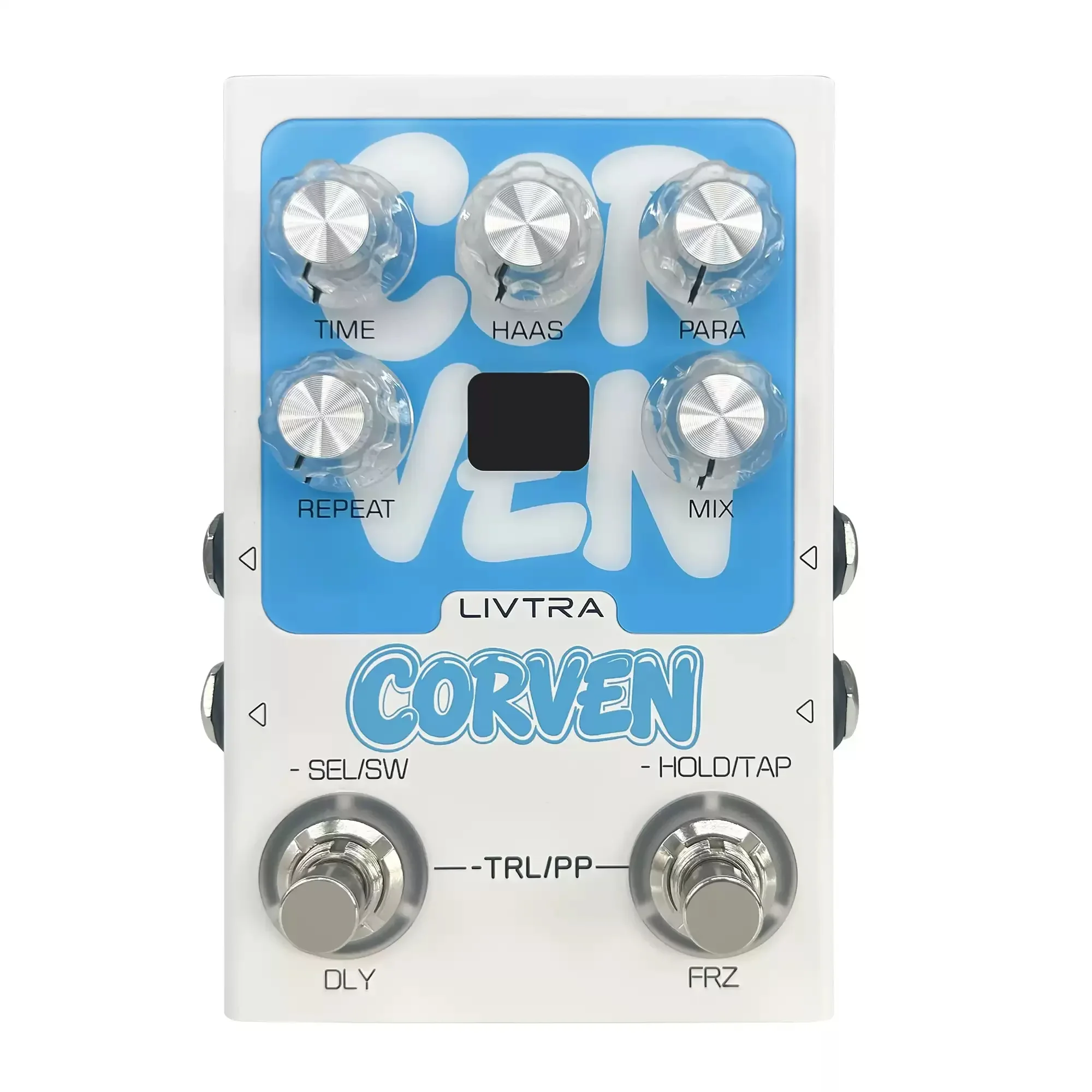 LIVTRA CORVEN Stereo Delay Guitar Effects Pedal 9 Algorithms Tap Tempo Freeze HAAS USB C Audio Interface For Gifts