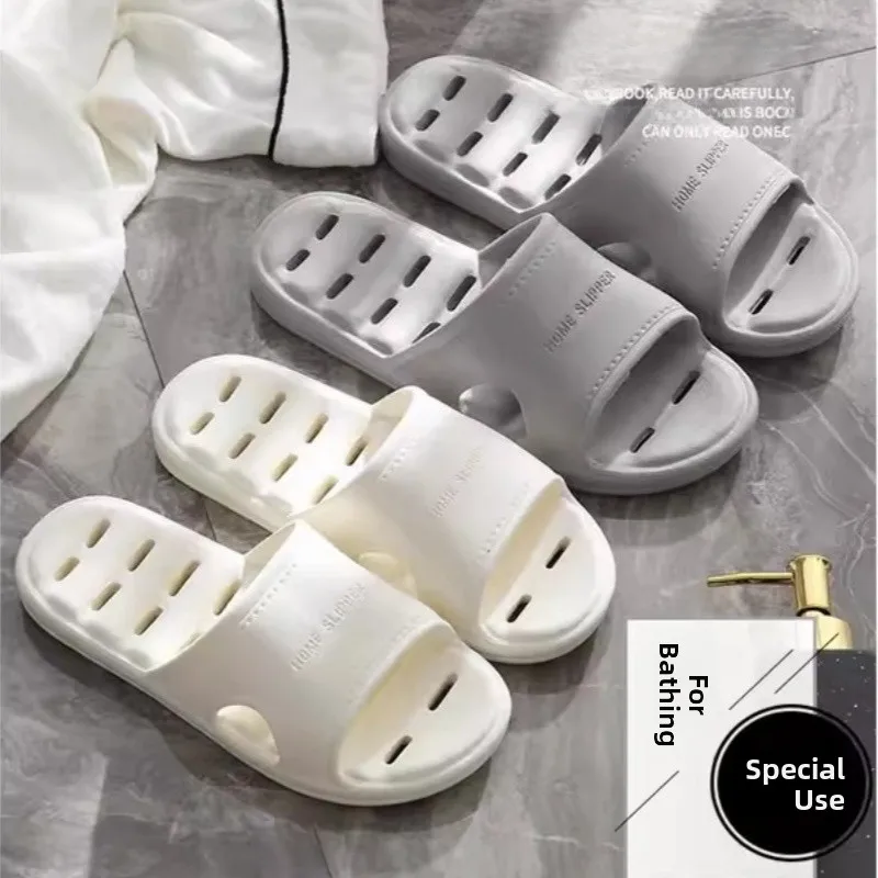 

Non-Slip Bathroom Slippers Quick Dry Indoor Home Silent Unisex 2026 New Style Fly Blue Valley Simple Design Open Toe EVA