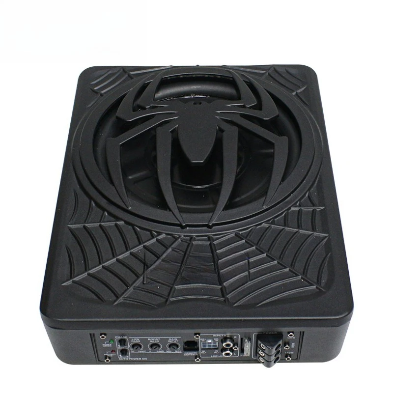 10‑inch High‑Power Active Ultra‑Thin Car Subwoofer, Spider‑Shaped Light‑Emitting Model for Vehicle Audio Modification