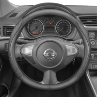 Leather Car Steering Wheel Cover For Nissan Micra 370Z Tiida Fuga Murano Z50 Z51 Z52 2014 -2021 2022 2023 2024 Accessories