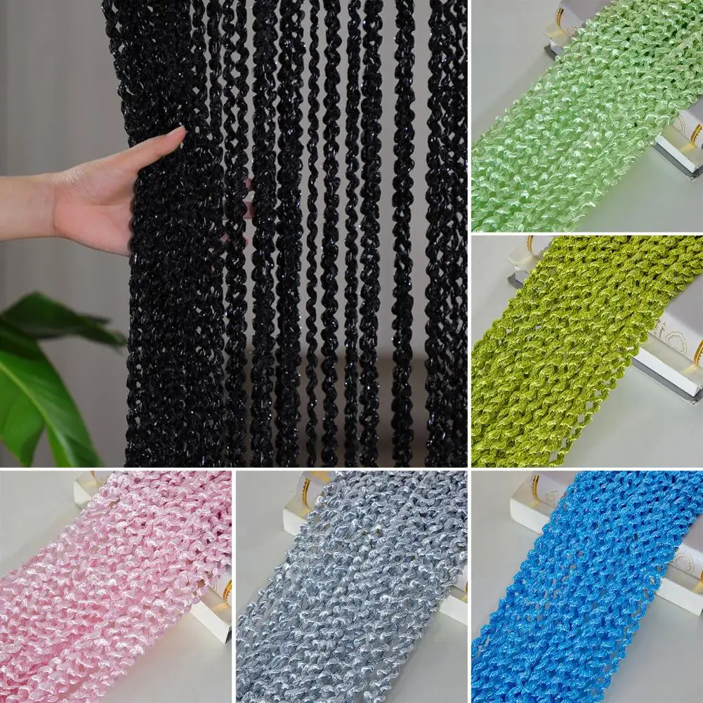 مسمار معلق ستارة الباب الزخرفية دوامة سلسلة ستارة الباب للمنزل فناء الزفاف مقهى هامش غرفة مقسم نافذة