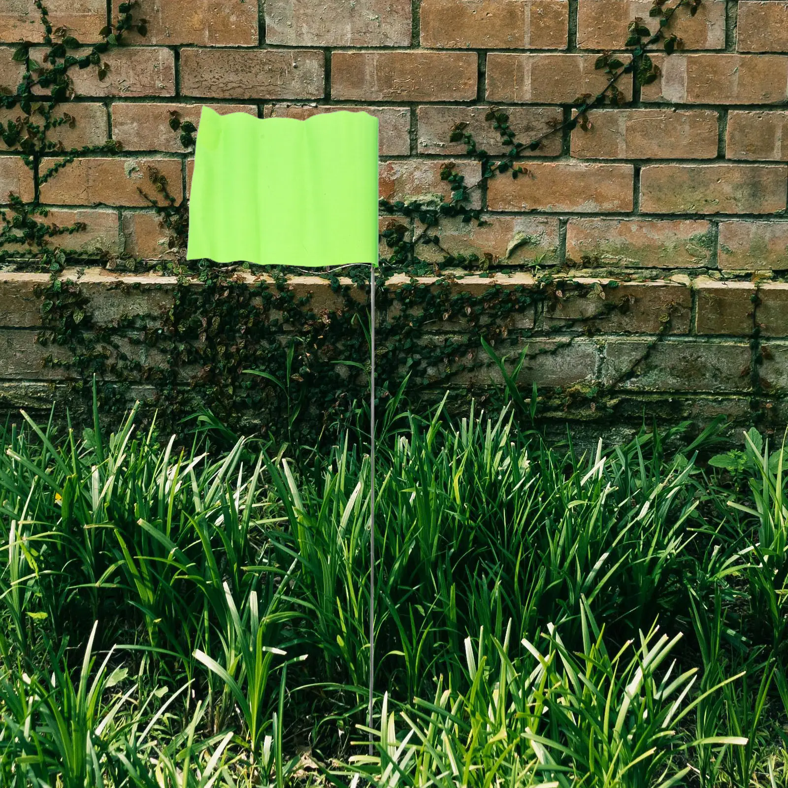 50Pcs Landscape Marking Stakes High Visibility Colored Flag Set for Driveway Reflectors Yard Boundary Marking Irrigation System
