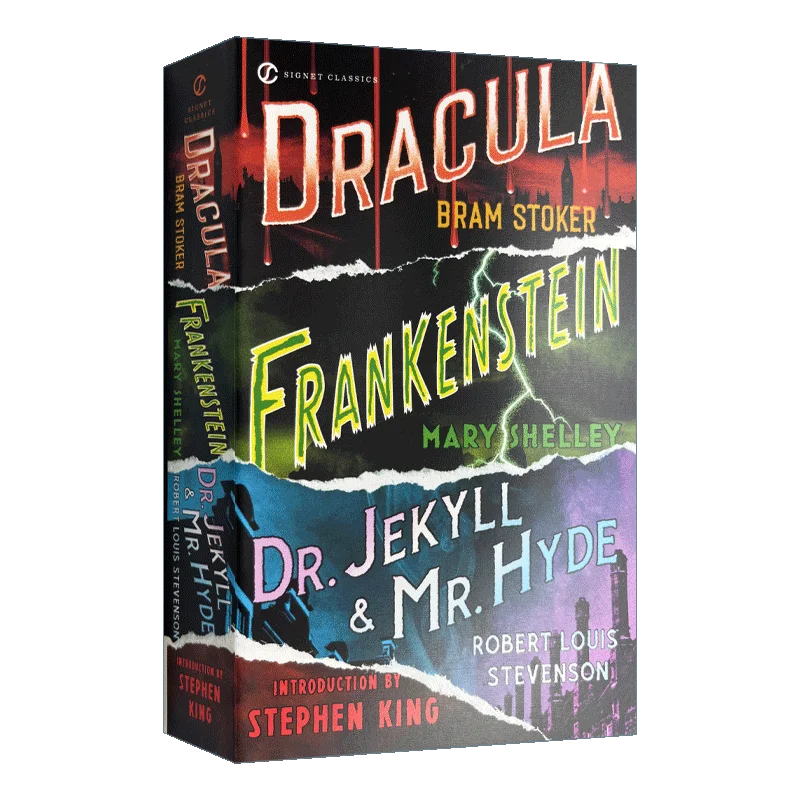 

Frankenstein Dracula Dr Jekyll and Mr Hyde, Teen English in books story, Science Fiction novels 9780451523631