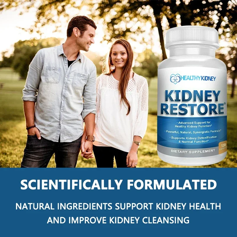 Natural Kidney Cleanser for Healthy Kidney Function and Detoxification, Daily Health Supplement