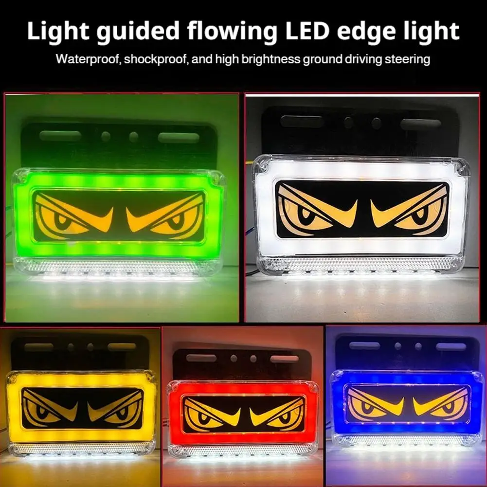 

Креативный универсальный 24В фонарь «Глаз дьявола» для грузовиков, многофункциональный задний фонарь, боковой сигнальный фонарь, декор для автомобиля