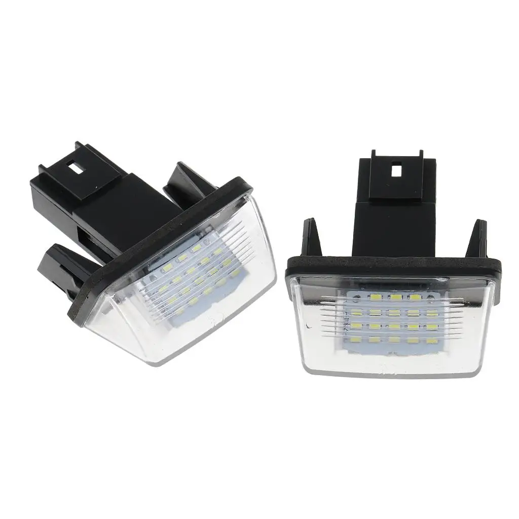 

2pcs Car LED 3528 SMD No Error Number Plate Light for PEUGEOT 206 308 406