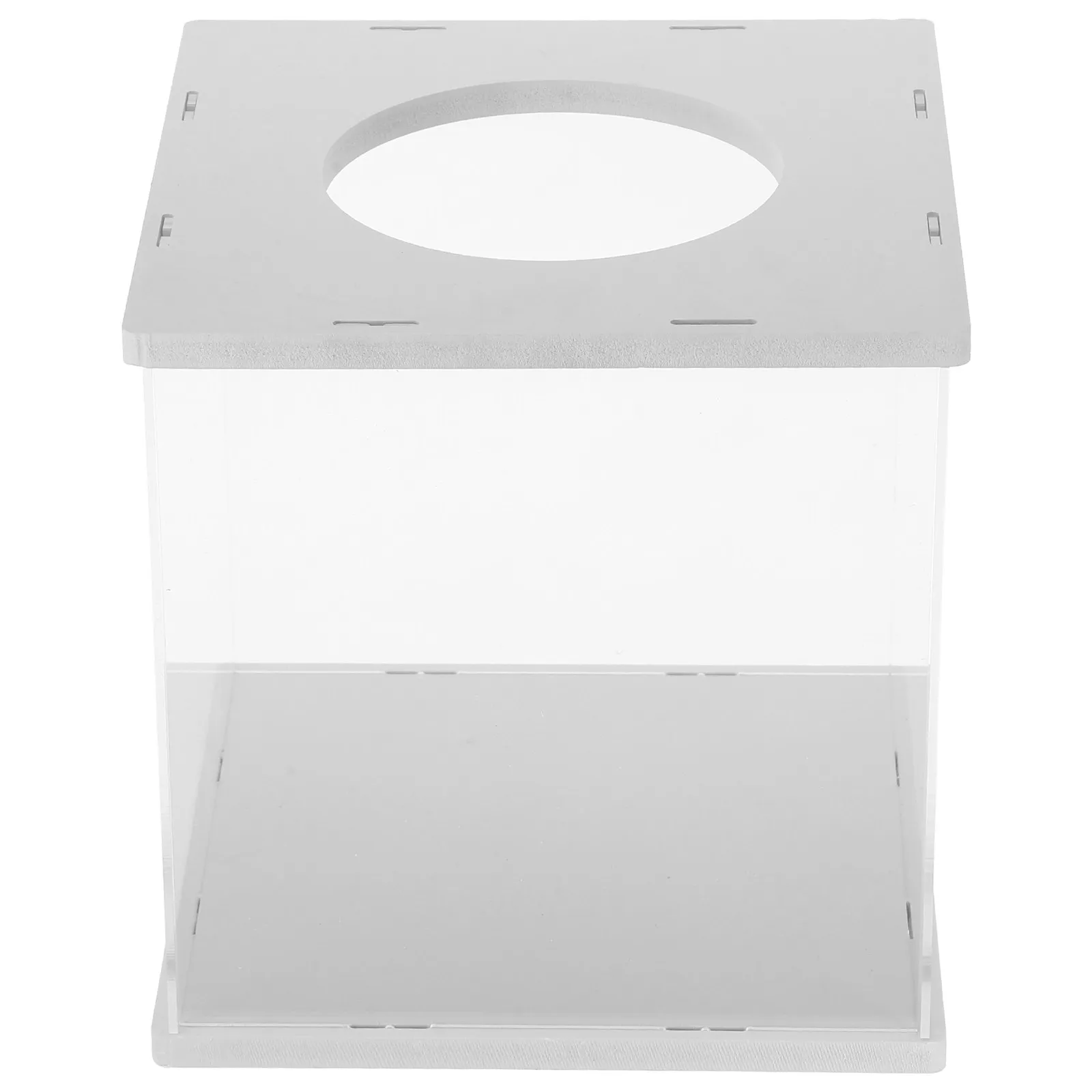 Clear Transparent Raffle Box Slot Ballot Box for Voting Charity Donation Fundraising Contest Suggestion Ticket Storage