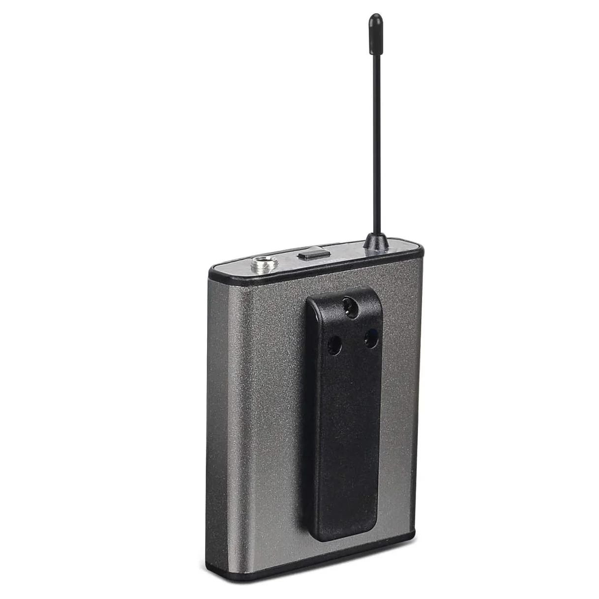 Portable Professional UHF Dual Channel Dynamic Lavalier Wireless Microphone for Gym Vlog Singing Recording